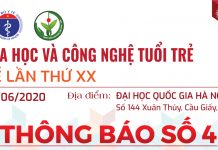 Thông báo số 4: Về việc hoàn thiện hồ sơ đăng ký và đóng phí tham dự Hội nghị Khoa học và Công nghệ tuổi trẻ ngành Y tế lần thứ XX năm 2020