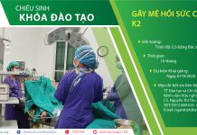Chiêu sinh Khóa đào tạo “Gây mê Hồi sức cơ bản – K2”