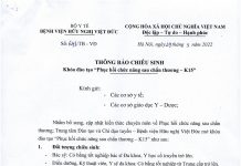 Chiêu sinh khóa đào tạo “Phục hồi chức năng sau chấn thương – K15”