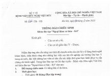 Chiêu sinh khóa đào tạo “Ngoại khoa cơ bản – K4”, “Siêu âm tổng quát – K24”