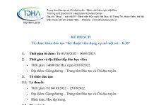 Kế hoạch tổ chức khóa đào tạo Kỹ thuật viên dụng cụ mổ nội soi – K36, Siêu âm tổng quát – K25