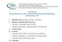 Kế hoạch tổ chức khóa đào tạo “Bơm xi măng thân đốt sống đoạn bản lề thắt lưng – thắt lưng cùng – K3”
