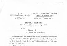 Chiêu sinh khóa đào tạo Điện quang can thiệp – K18