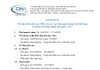 Kế hoạch tổ chức khóa đào tạo khóa đào tạo Điều trị suy van tĩnh mạch nông chi dưới bằng kỹ thuật can thiệp nhiệt nội mạch – K1
