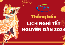Thông báo lịch nghỉ Tết Nguyên đán năm 2024