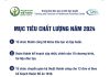 Mục tiêu chất lượng năm 2024