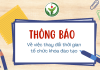Thông báo thay đổi thời gian tổ chức các khóa đào tạo Tháng 3/2024