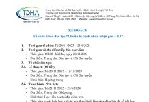 Kế hoạch tổ chức khóa đào tạo “Chuẩn bị bệnh nhân nhận gan – K1”