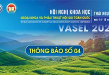 Thông báo số 4: Về việc thay đổi địa điểm tổ chức các hội thảo tiền hội nghị tại Hội nghị khoa học Ngoại khoa và Phẫu thuật Nội soi toàn quốc 2025