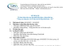 Kế hoạch tổ chức và danh sách giảng viên khoá đào tạo cập nhật kiến thức y khoa liên tục “Nâng cao năng lực xử trí cấp cứu hô hấp tuần hoàn – K1